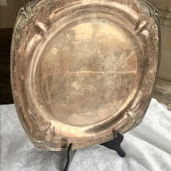 Large Charger Tray Table Decor Deco Style EPNS - Picture 2 of 13